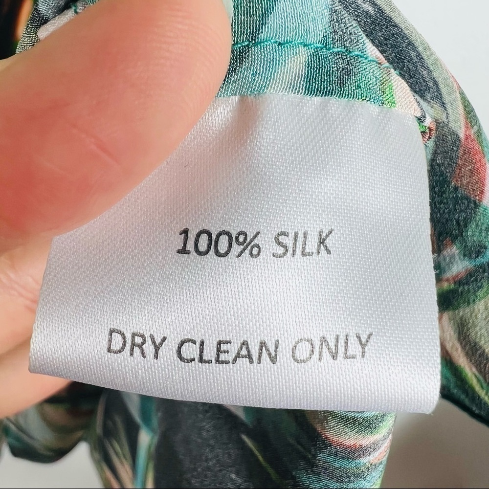 SALONI silk mini dress size 2 - Picture 6 of 7